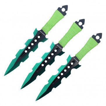 Durga Green Throwing Knives - Blades For Babes - Throwers - 1