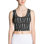 Black Butterfly Knives Crop Top - Blades For Babes - Clothing - 2