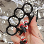 Black Steel Knuckles - Blades For Babes - Knuckles - 2