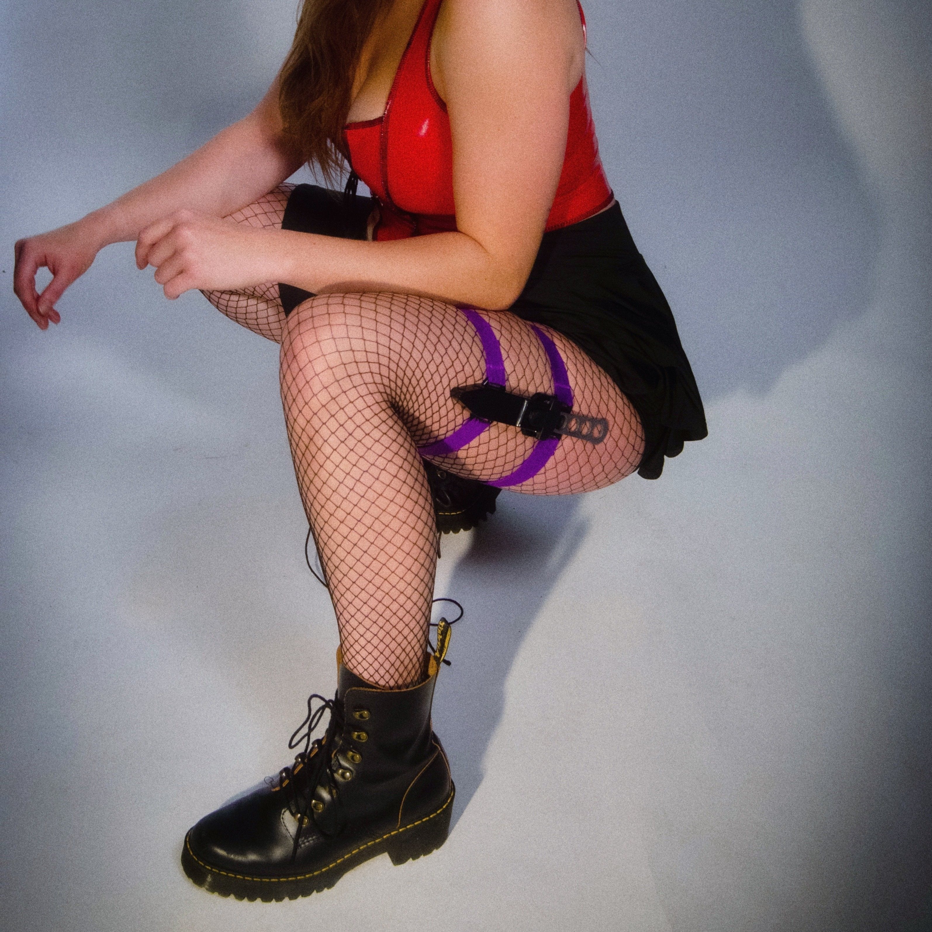 Color Garter Belt Dagger - Clip Point Blade - Blades For Babes Fixed Blade
