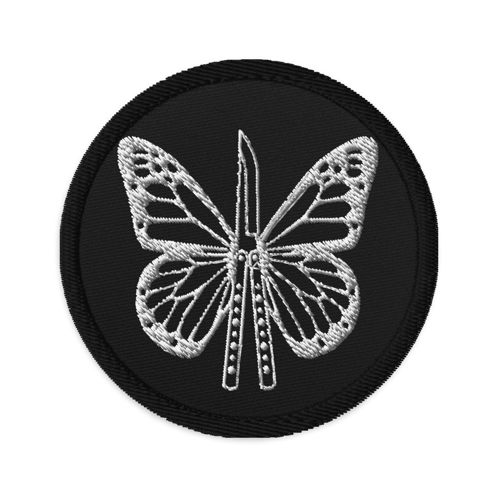 Butterfly Knife Embroidered Patch - Blades For Babes Default Title Accessory
