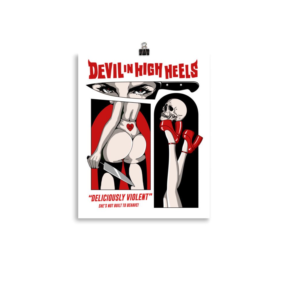Devil In High Heels Poster - Blades For Babes - Accessory - 2