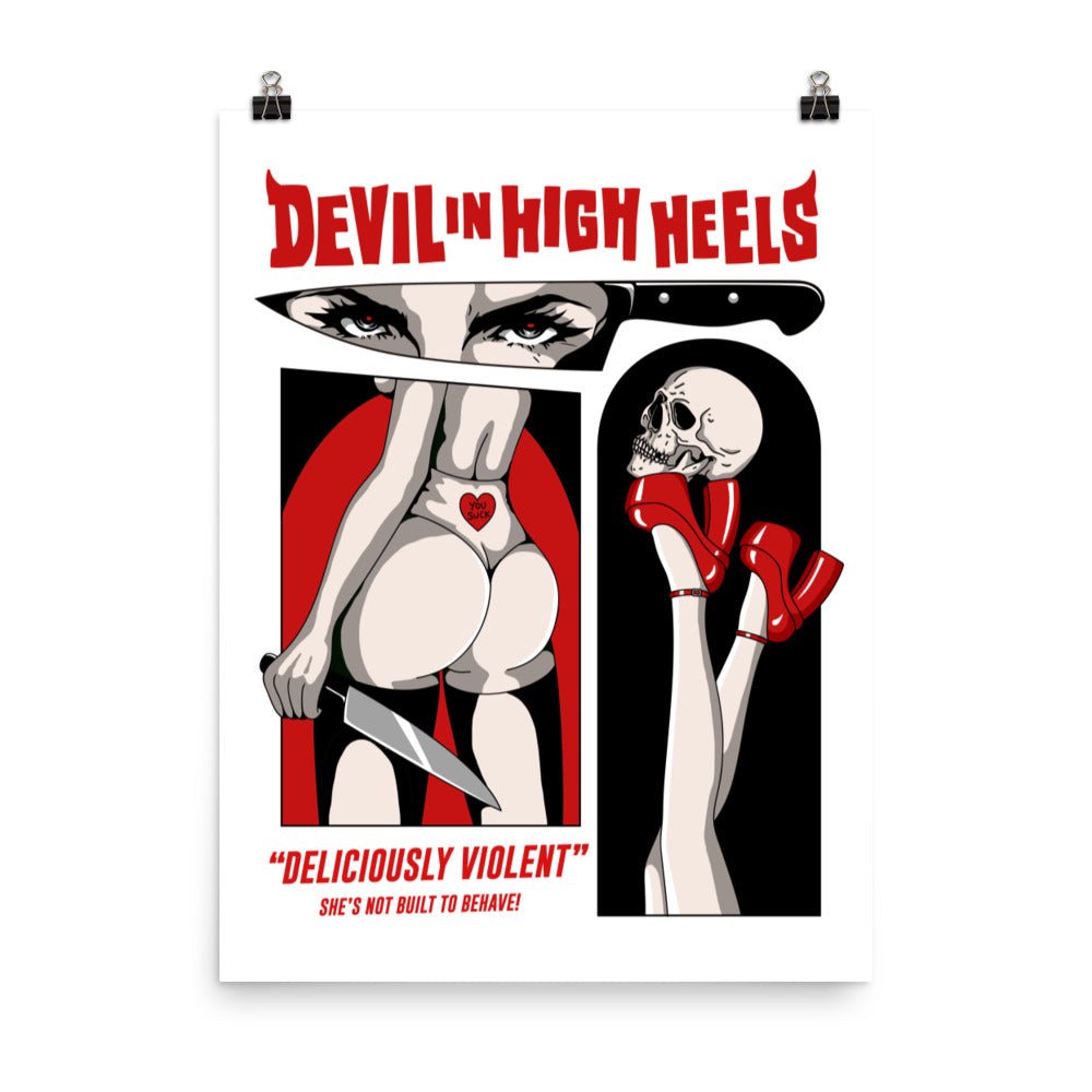 Devil In High Heels Poster - Blades For Babes - Accessory - 1