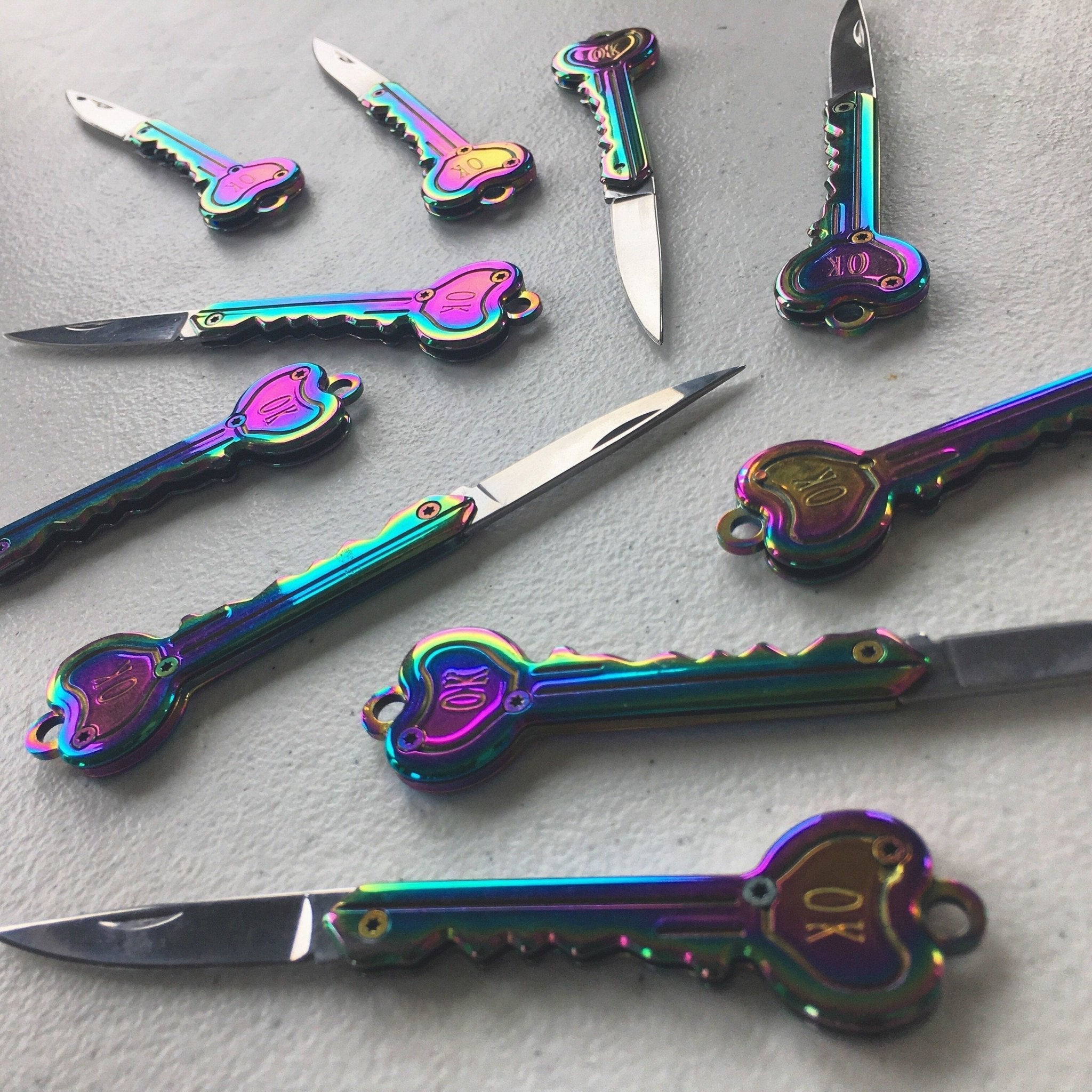 Folding Key Knife - Rainbow - Blades For Babes - Pocket Knife - 4
