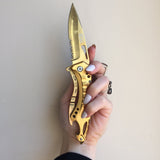 Gold Dust Woman Knife - Blades For Babes Spring Assisted
