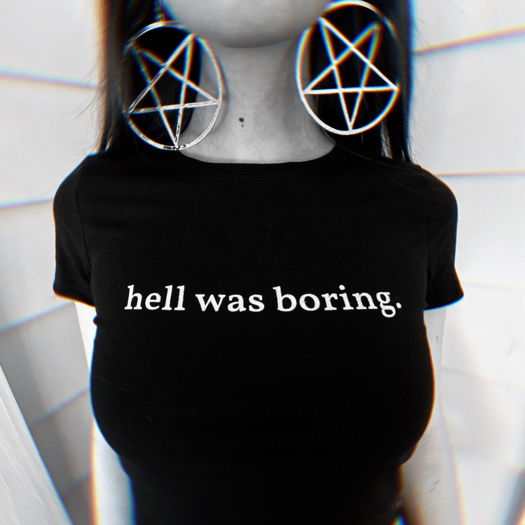 Hell Was Boring Crop Top - Blades For Babes - Clothing - 4