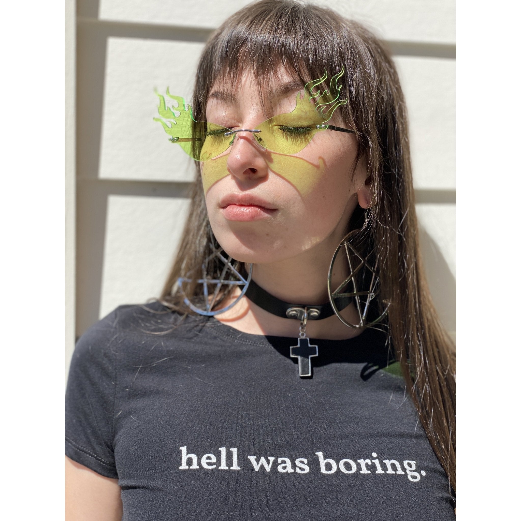 Hell Was Boring Crop Top - Blades For Babes - Clothing - 5