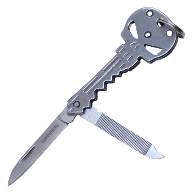 Silver Skull Key Knife - Blades For Babes - Pocket Knife - 1