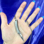 Mini Knife Necklace - Blades For Babes Folding Blade