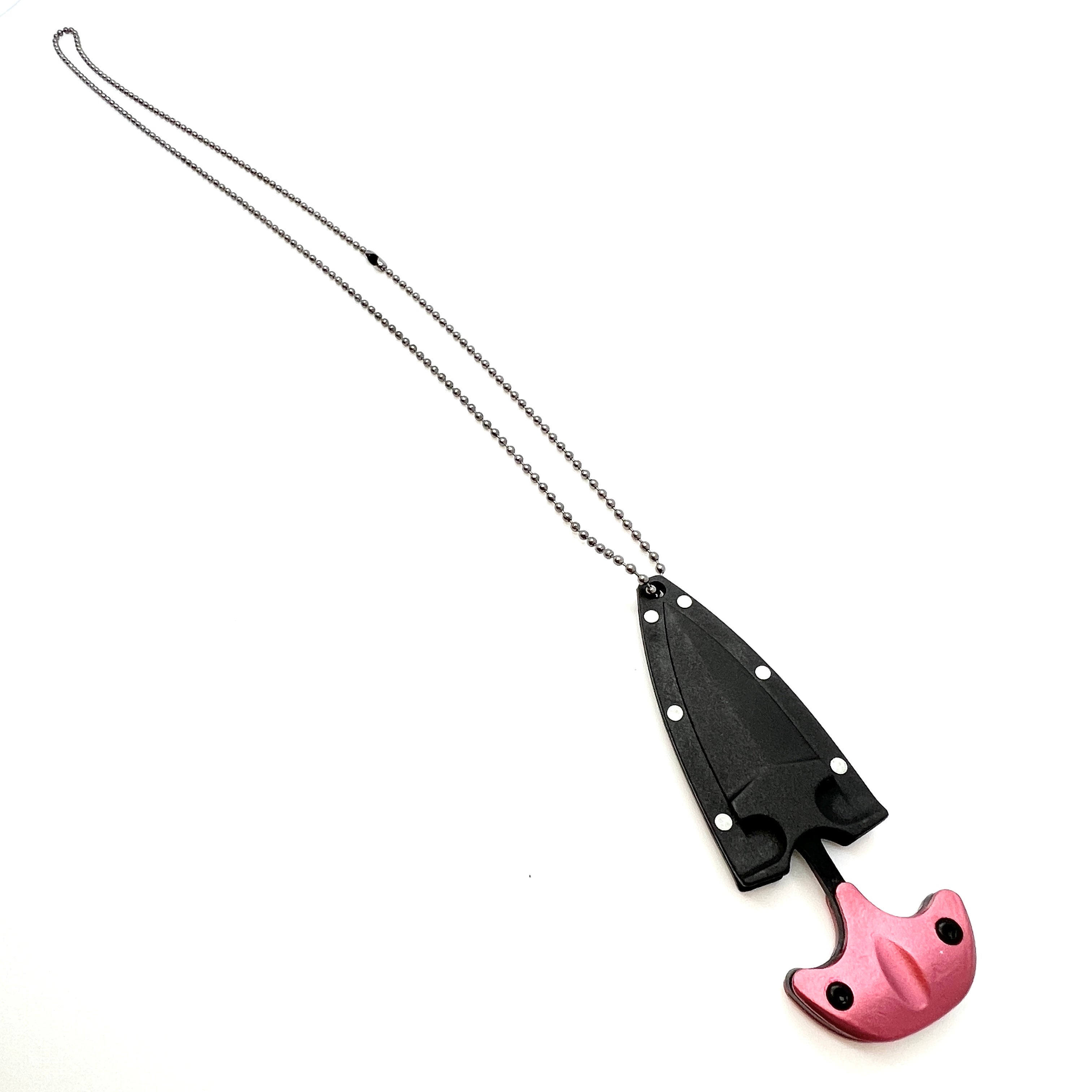 Pink Dagger Necklace - Blades For Babes - Fixed Blade - 2