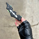 Dual Blade Rainbow Bat Knife - Blades For Babes - Spring Assisted - 2
