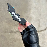 Dual Blade Rainbow Bat Knife - Blades For Babes - Spring Assisted - 2