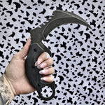 Karambit Knife - Black - Blades For Babes Fixed Blade