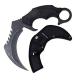 Karambit Knife - Black - Blades For Babes Fixed Blade
