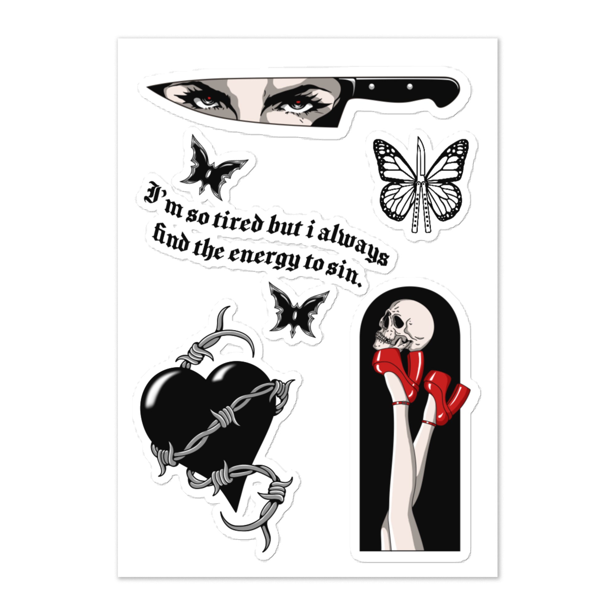 Blade Babe Sticker Sheet - Blades For Babes Default Title Accessory