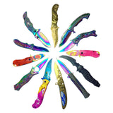 Mother of Dragons Knife - Rainbow - Blades For Babes Spring Assisted