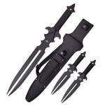 Morticia Sword & Throwers Set - Blades For Babes - Fixed Blade - 1