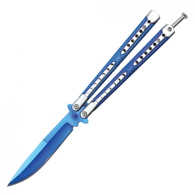 Sapphire Butterfly Knife - Blades For Babes - Butterfly Blade - 1