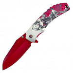 Arkham Harley Pocket Knife - Blades For Babes - Spring Assisted - 1