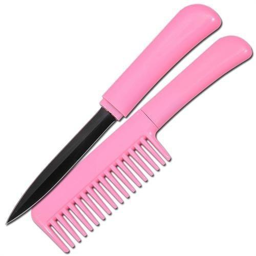 Pink Comb Knife - Blades For Babes - Fixed Blade - 3
