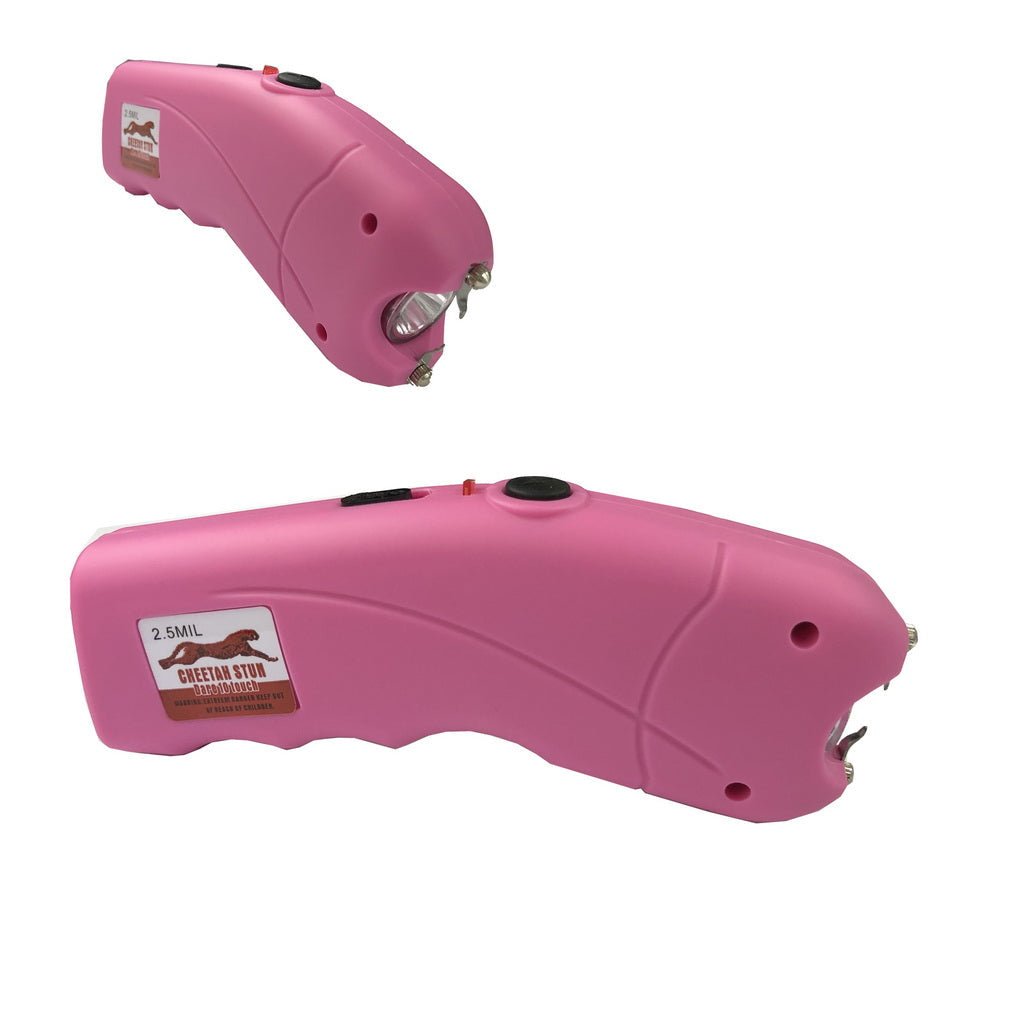 Pink Curved Rechargeable Stun Gun - Blades For Babes - Accessory - 2