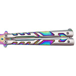 Prismatic Two-Tone Butterfly Knife - Blades For Babes Butterfly Blade