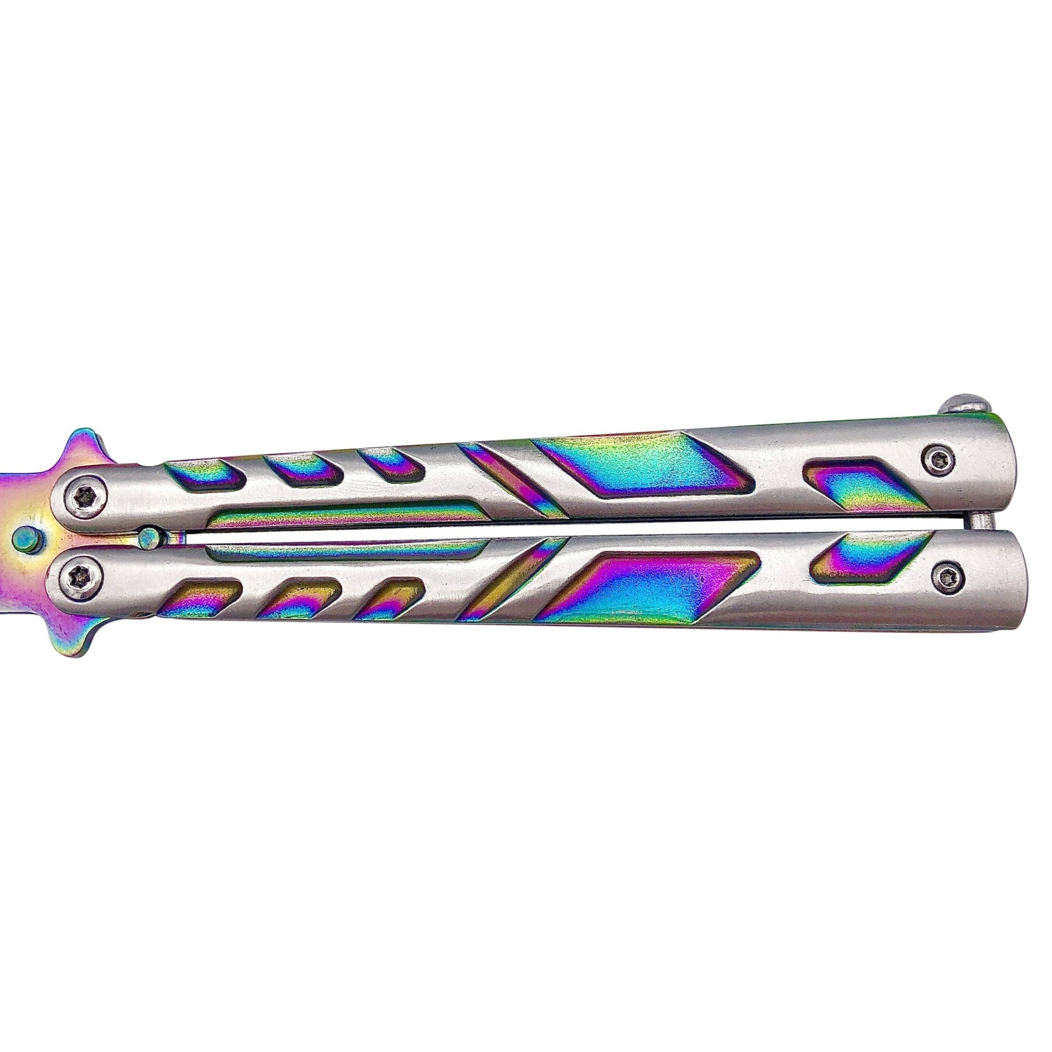 Prismatic Two-Tone Butterfly Knife - Blades For Babes Butterfly Blade