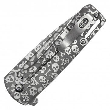 Silver Skull Pocket Knife - Blades For Babes - Pocket Knife - 4