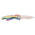 Rainbow Pride Knife - Blades For Babes - Spring Assisted - 3