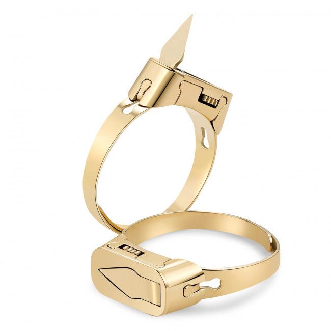 Golden Countess Defense Ring - Blades For Babes - Fixed Blade - 1