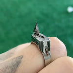 Silver Sorceress Defense Ring - Blades For Babes - Fixed Blade - 3