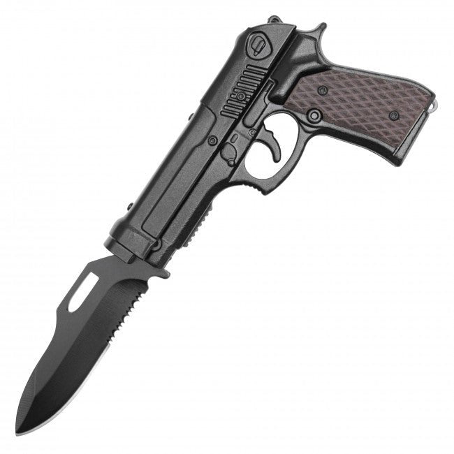 Spring-Assisted Pistol Knife - Blades For Babes - Spring Assisted - 1