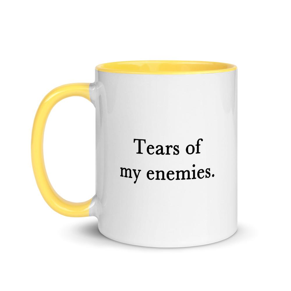 Tears Of My Enemies Mug - Blades For Babes Yellow Accessory