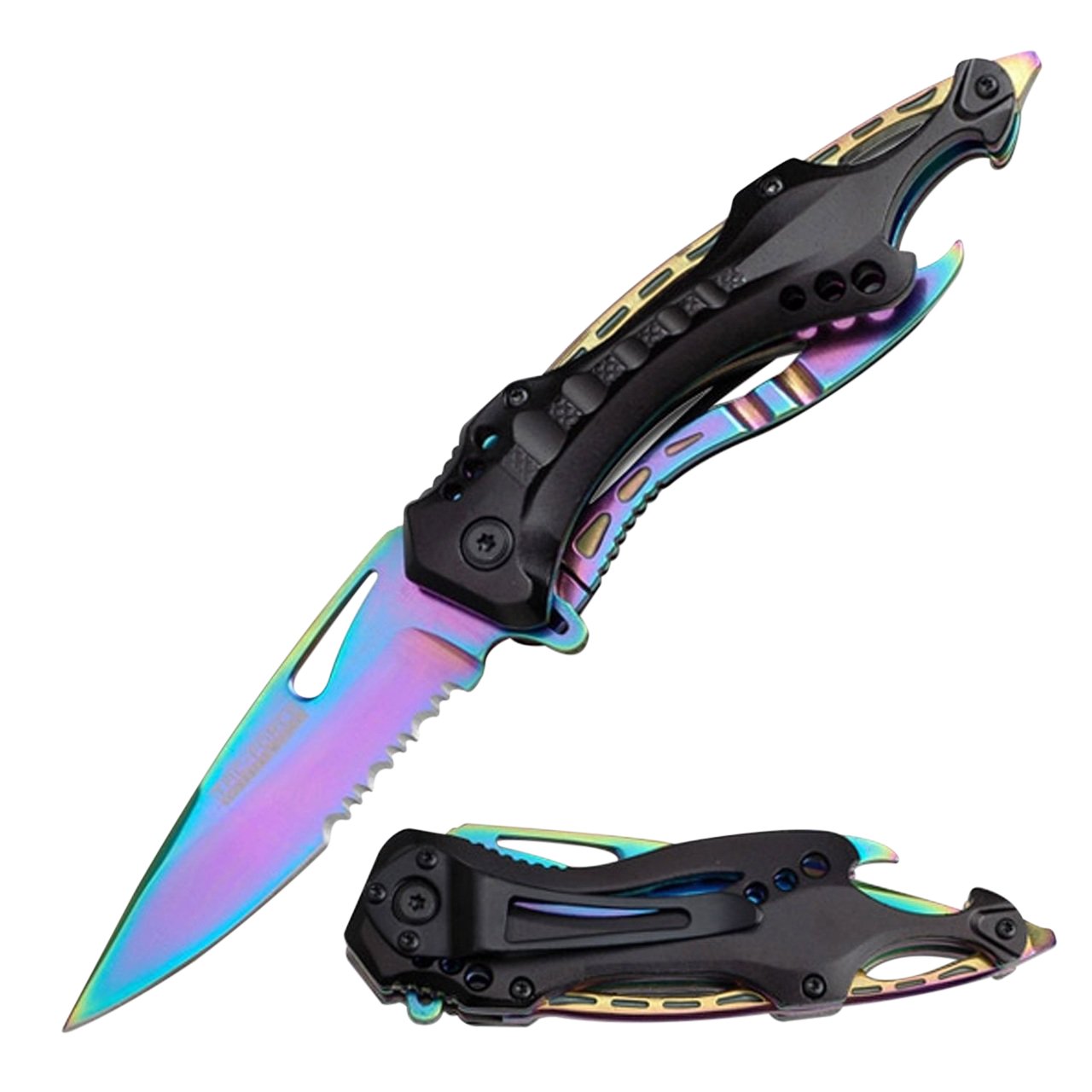 The Gentlemen Knife - Rainbow - Blades For Babes - Spring Assisted - 1