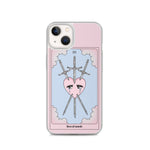 Three Of Swords Tarot Card iPhone Case - Blades For Babes - Accessory - 21