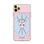 Three Of Swords Tarot Card iPhone Case - Blades For Babes - Accessory - 6