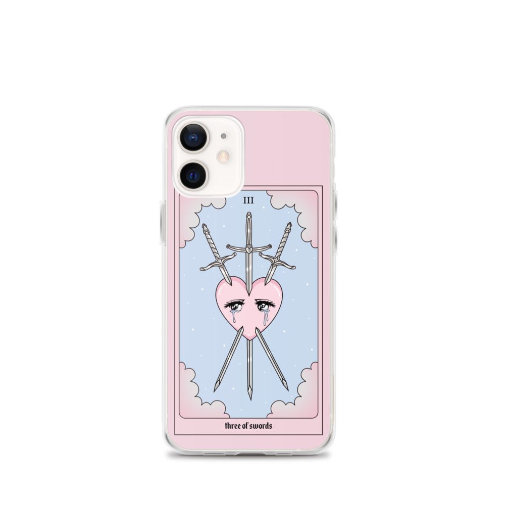 Three Of Swords Tarot Card iPhone Case - Blades For Babes - Accessory - 10