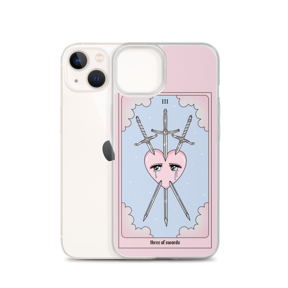 Three Of Swords Tarot Card iPhone Case - Blades For Babes - Accessory - 22