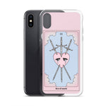Three Of Swords Tarot Card iPhone Case - Blades For Babes - Accessory - 26
