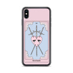 Three Of Swords Tarot Card iPhone Case - Blades For Babes - Accessory - 33