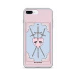 Three Of Swords Tarot Card iPhone Case - Blades For Babes - Accessory - 16