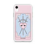 Three Of Swords Tarot Card iPhone Case - Blades For Babes - Accessory - 31