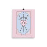 Three Of Swords Tarot Card Poster - Blades For Babes - Accessory - 6
