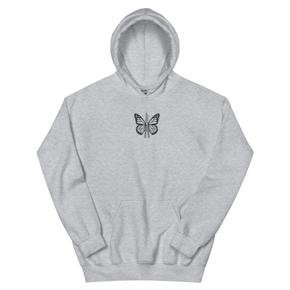 Butterfly Knife Unisex Hoodie - Blades For Babes - Clothing - 3