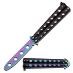 Practice Butterfly Knife - Rainbow - Blades For Babes - Butterfly Blade - 1